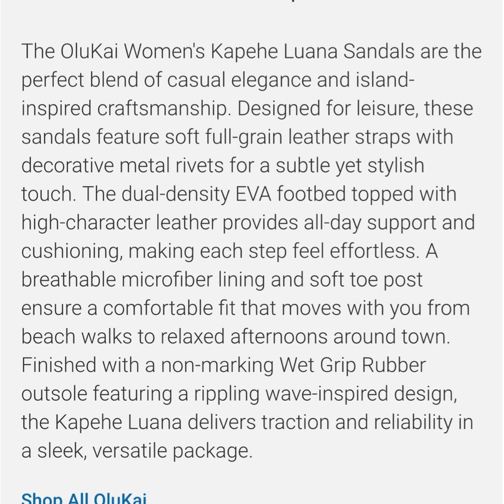 OluKai Women's Kapehe Luana Sandals - Picture 6 of 7